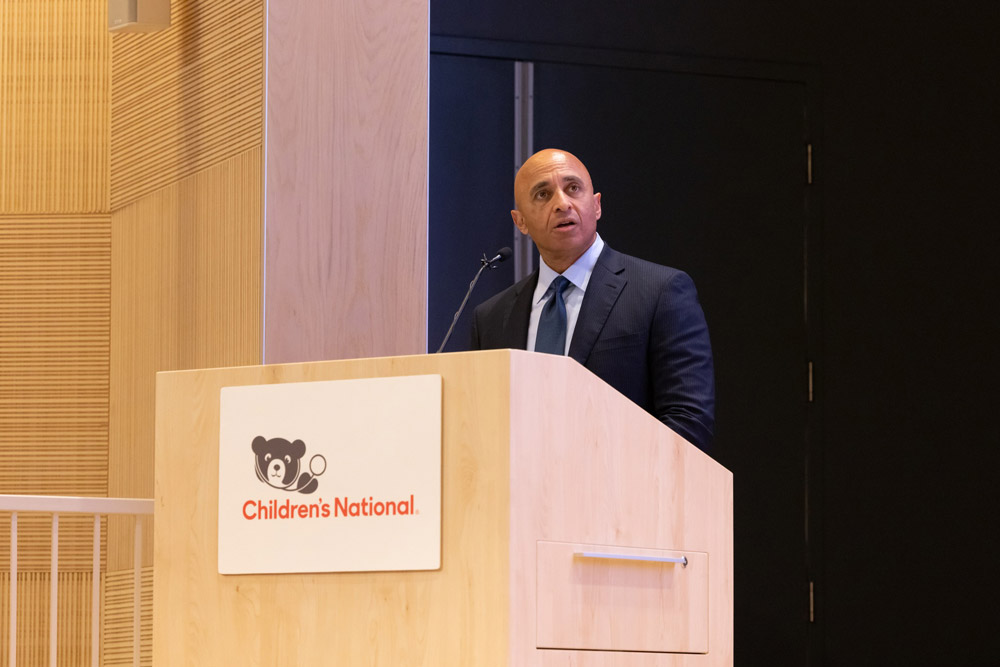 Photo source: UAE Embassy in Washington, DC. Ambassador Al Otaiba presents distinguished professorships at Children’s National Hospital.