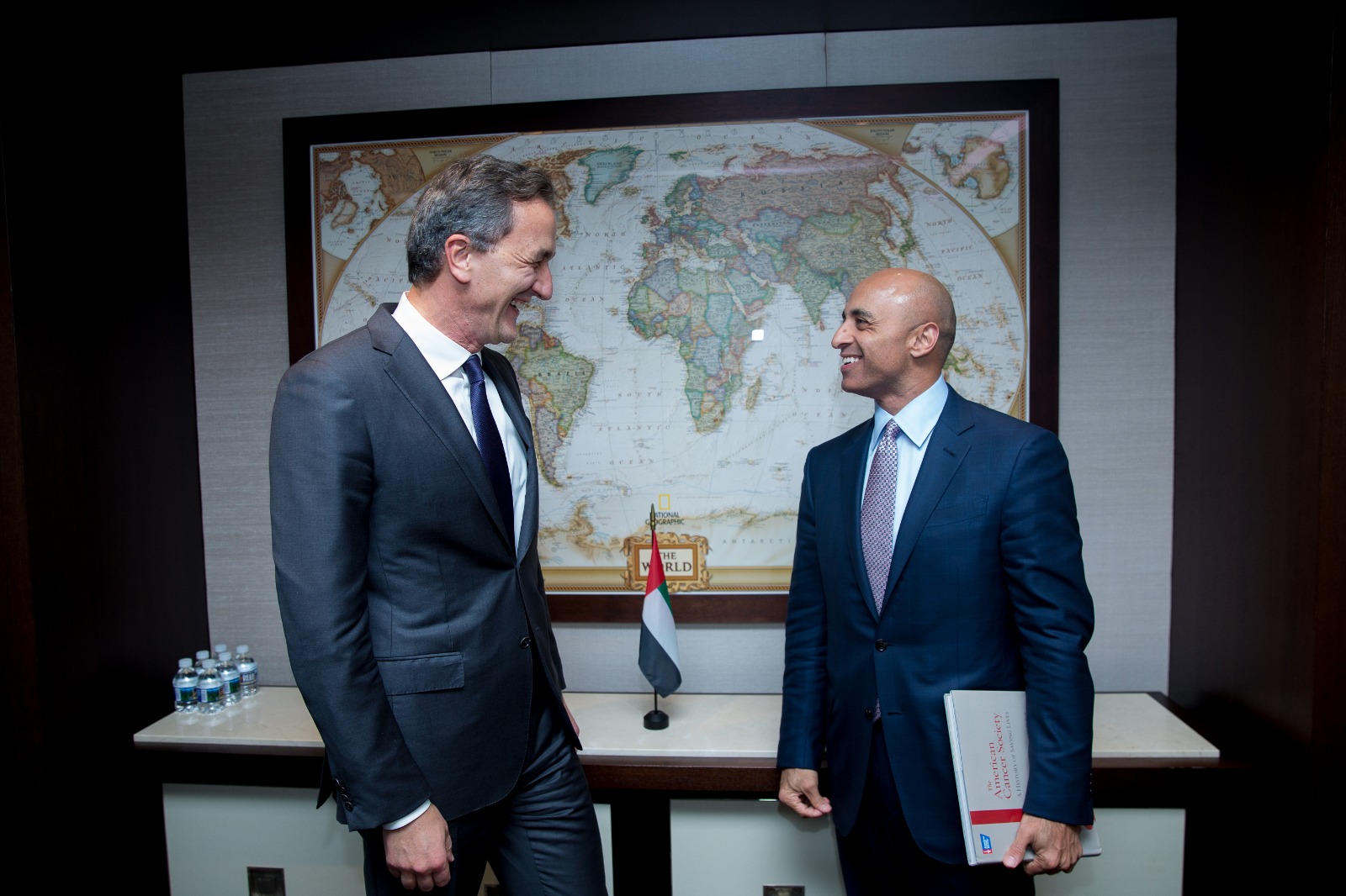 Yousef Al Otaiba and Cleveland Clinic CEO and President Dr. Tomislav Mihaljevic