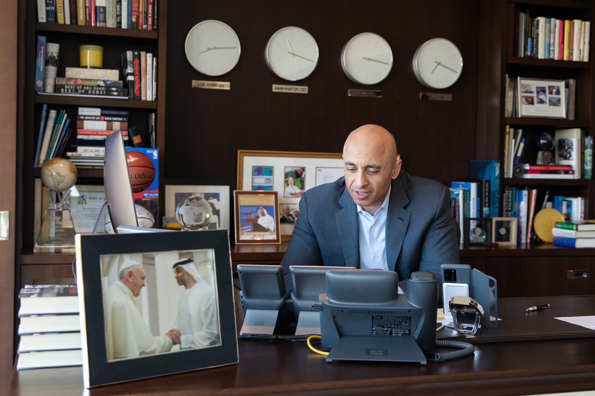 Ambassador Yousef Al Otaiba spoke at the Association of Gulf Jewish Communities (AGJC) on the importance of interfaith dialogue.