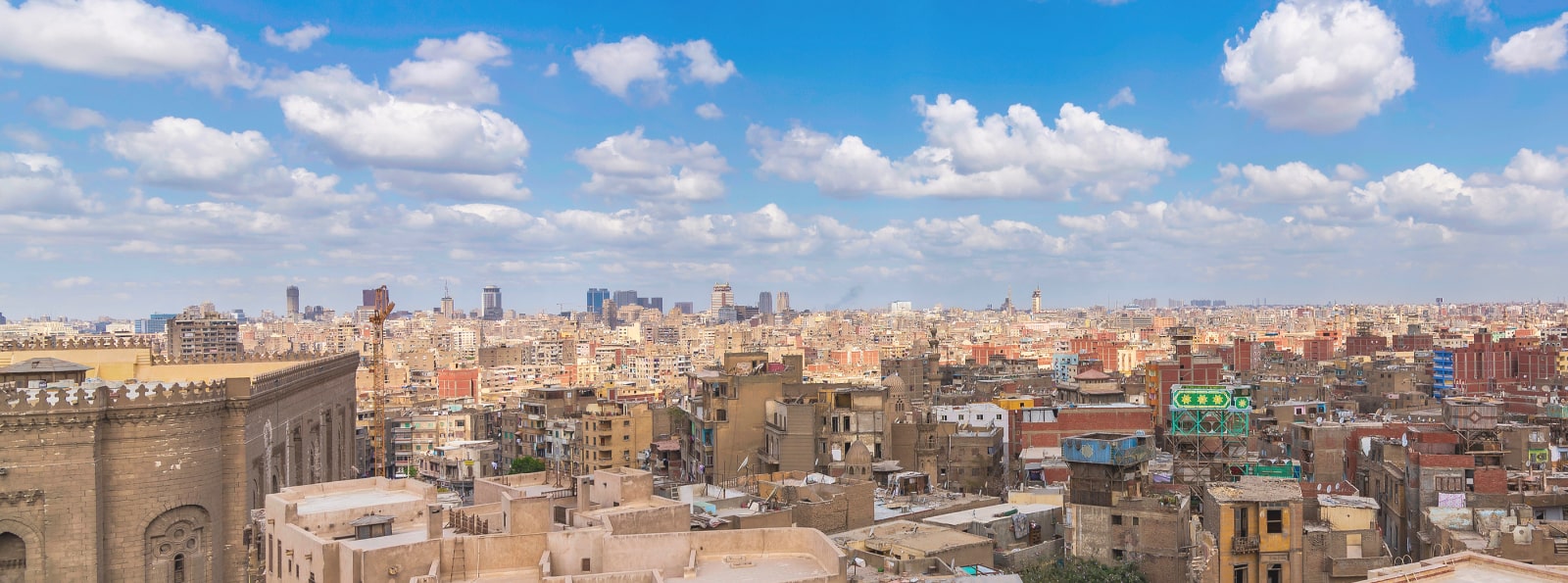 A panoramic view of Cairo, Egypt.