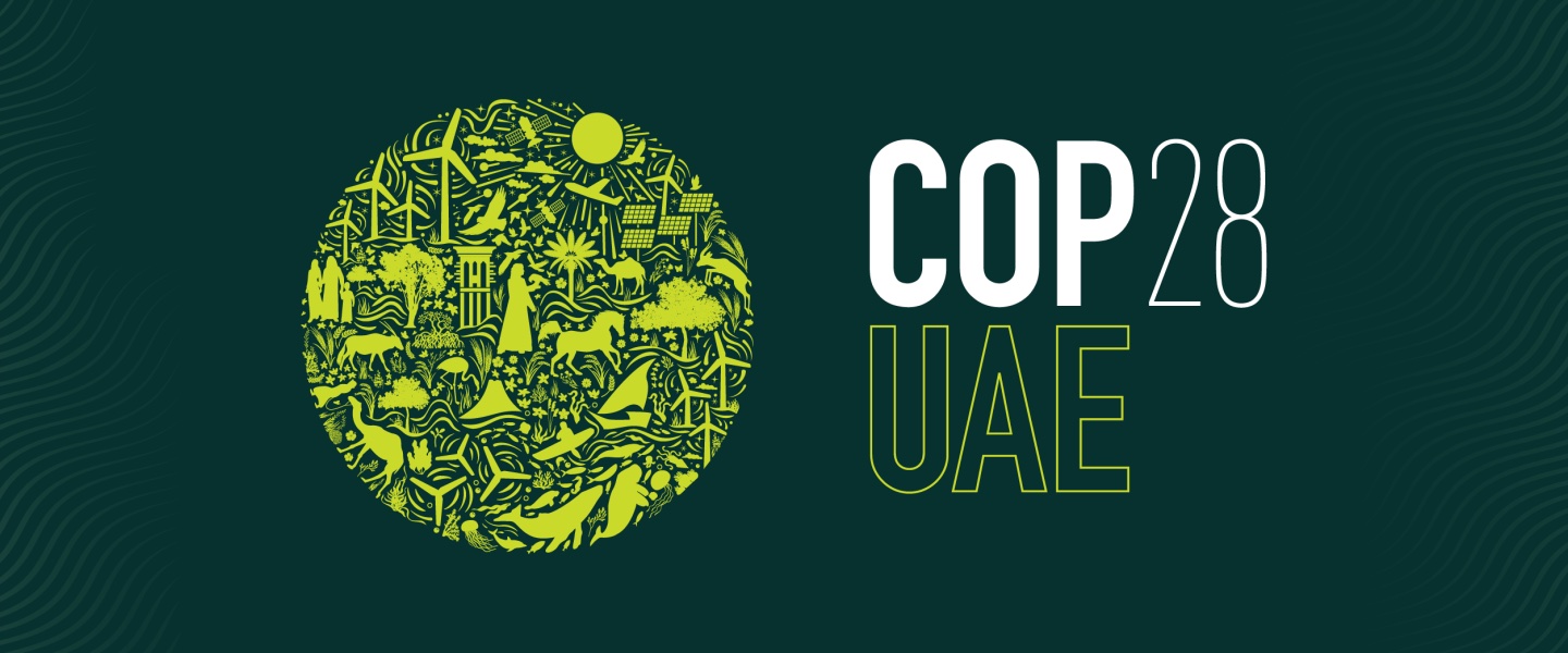 Logo for the COP28 Climate Conference in the UAE