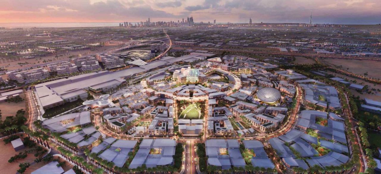 Expo 2020 aerial shot