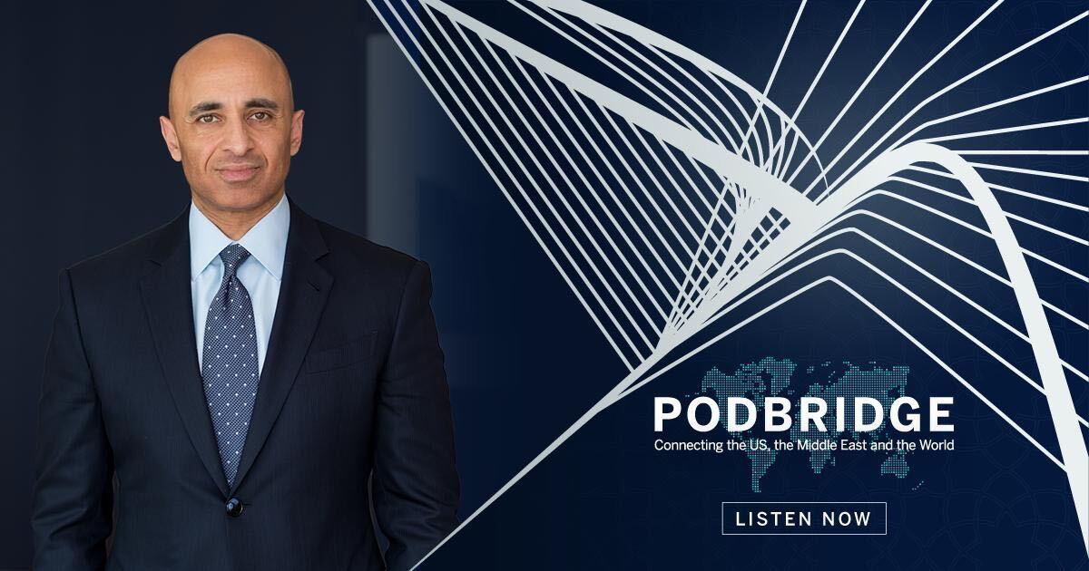 Ambassador Yousef Al Otaiba and the UAE Embassy created the Podbridge Podcast to discuss diplomatic efforts and initiatives.