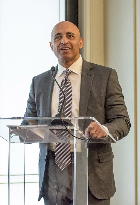 Emirati Ambassador to the US, Yousef Al Otaiba, speaks at an event as part of his work to strengthen bilateral ties between the two countries.