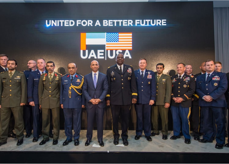 A reception honoring the UAE's 43rd National Day at the Embassy of the UAE in Washington, DC, thanked members of the Emirati and American armed forces for their service and commitment.