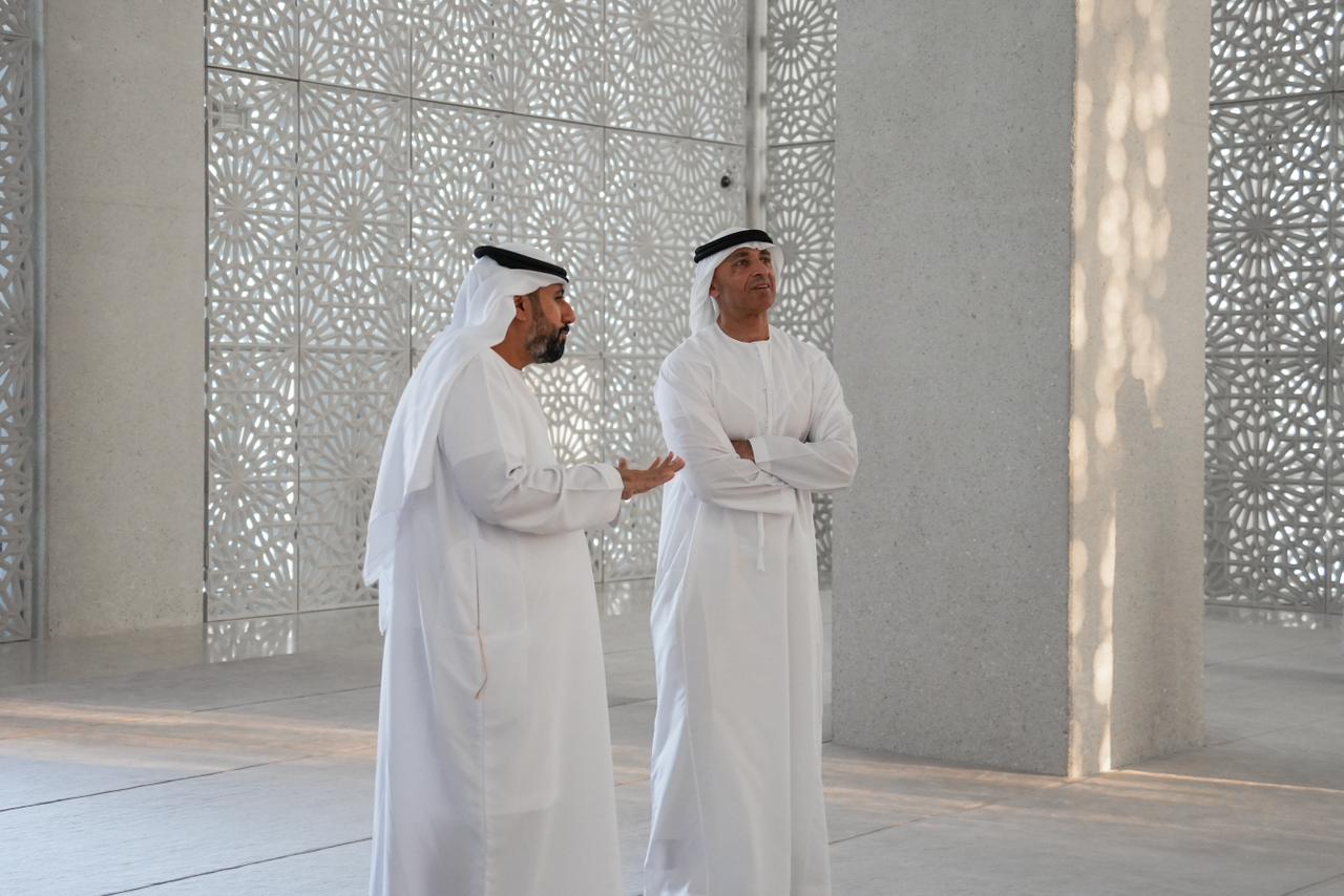 Yousef Al Otaiba stands in a house of worship at the Abrahamic Family House complex.